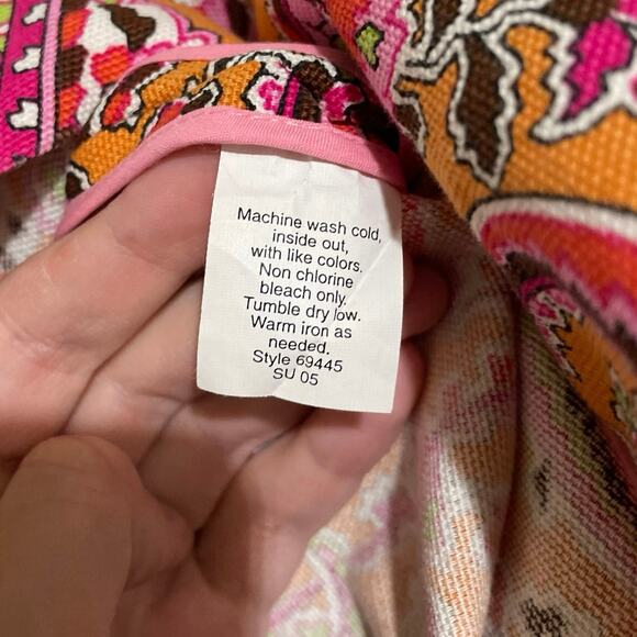 J. Crew Pink Paisley Mini Pencil Skirt Orange 70s 60s groovy Psychedelic Pattern - Picture 8 of 10